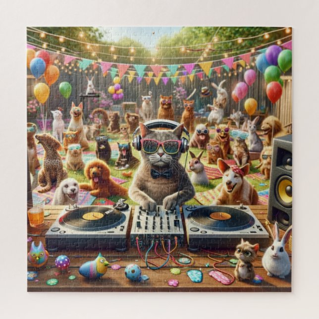 Rompecabezas Fiesta mascota (Vertical)