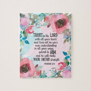 Rompecabezas floral de la Biblia