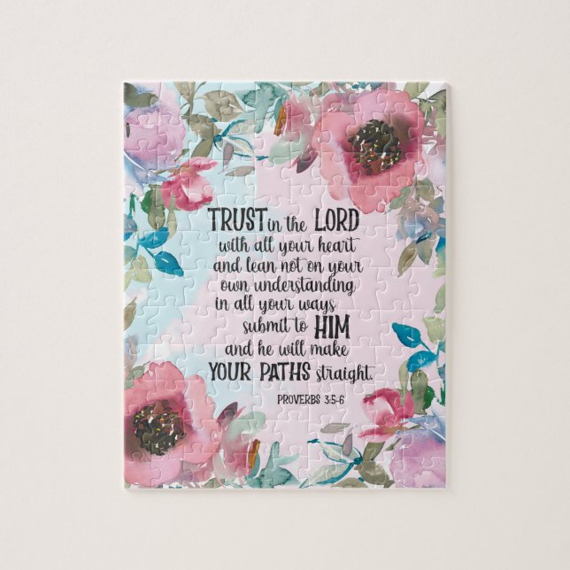 Rompecabezas floral de la Biblia (Vertical)