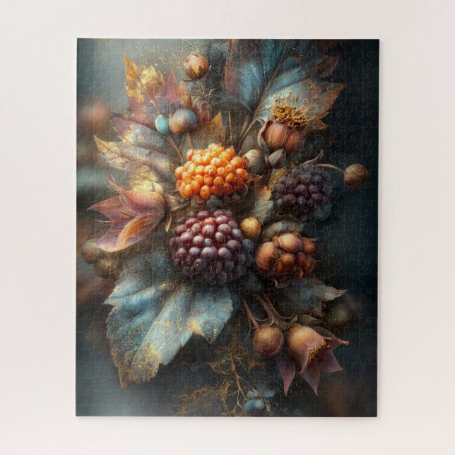 Rompecabezas Floral de Otoño (Vertical)