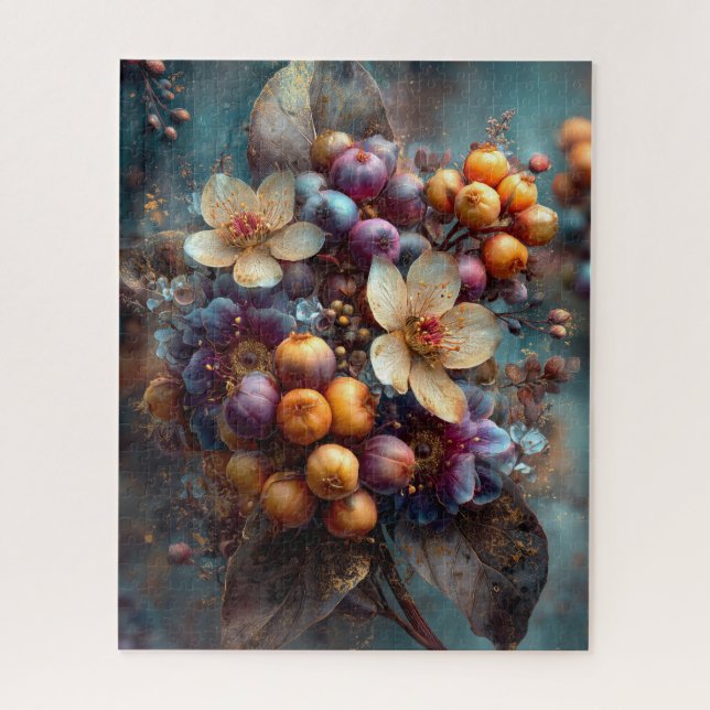 Rompecabezas Floral de Otoño (Vertical)