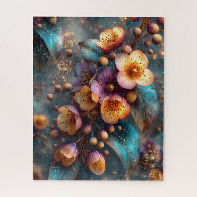 Rompecabezas Floral de Otoño (Vertical)