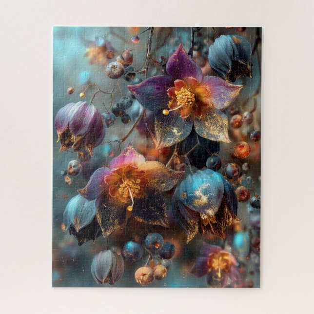 Rompecabezas Floral de Otoño (Vertical)