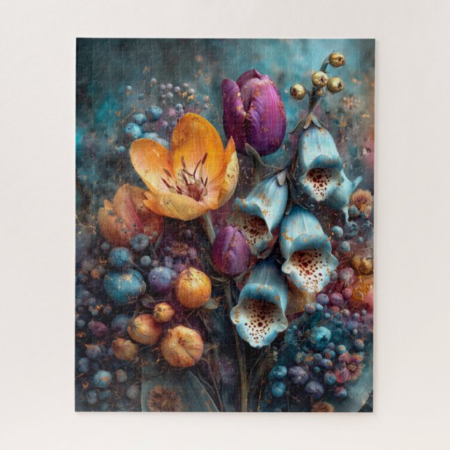 Rompecabezas Floral de Otoño (Vertical)