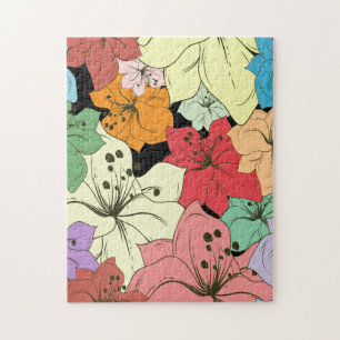 Rompecabezas floral tropical