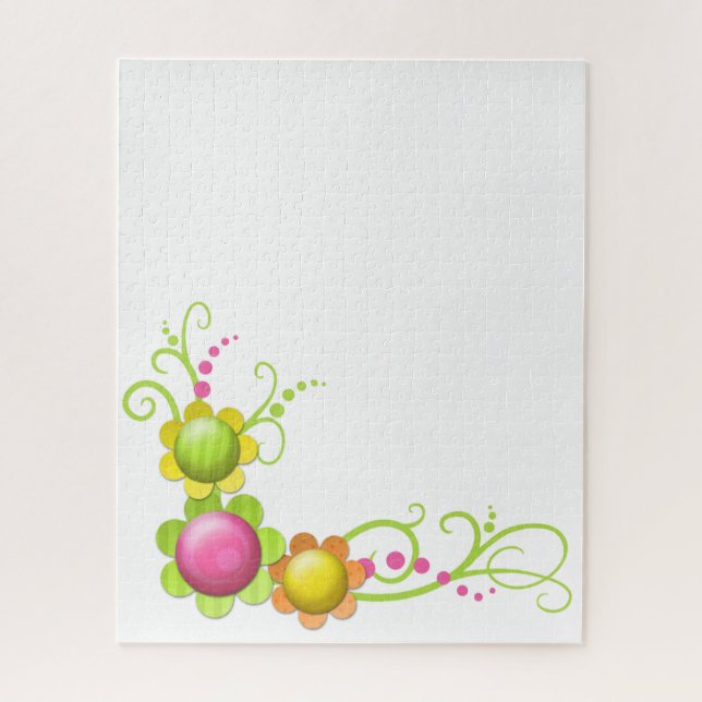 Rompecabezas florales (Vertical)