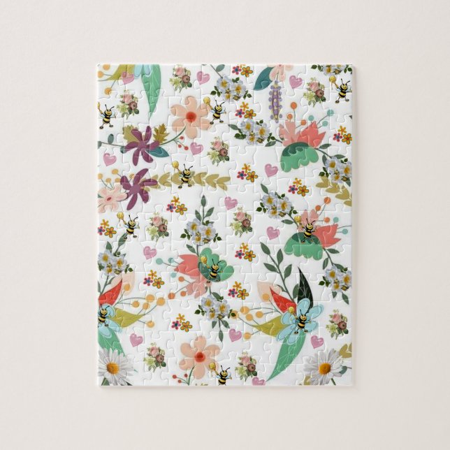 Rompecabezas florales (Vertical)