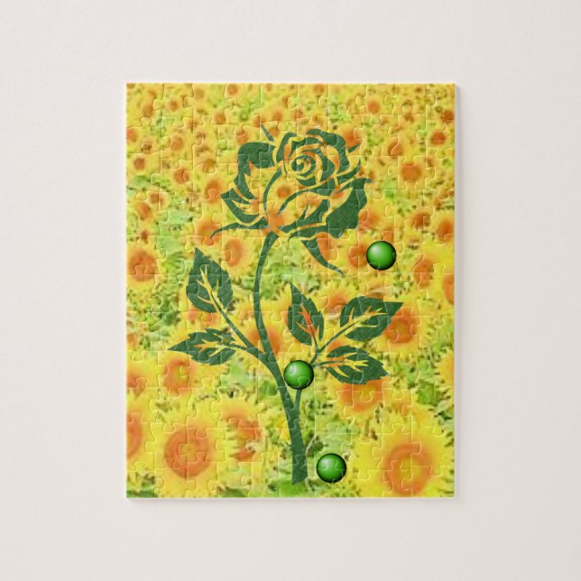 Rompecabezas florales (Vertical)