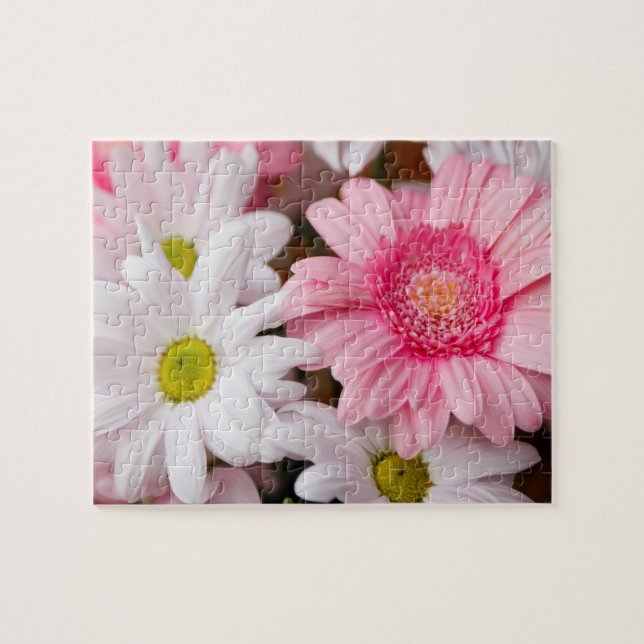 Rompecabezas - flores del Gerbera de la margarita (Horizontal)