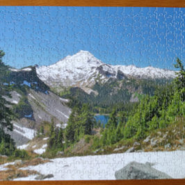 Rompecabezas fotográfico de Mt. Baker y Alpine Lak