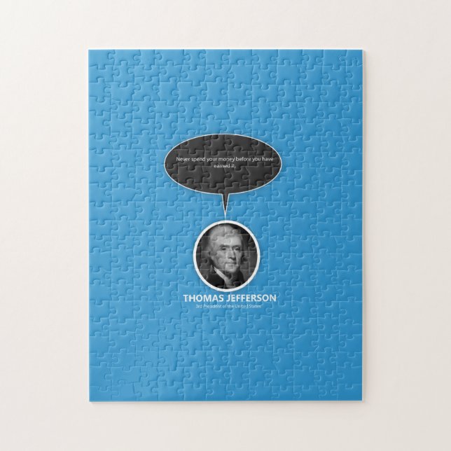 Rompecabezas fotográfico de Thomas Jefferson (Vertical)