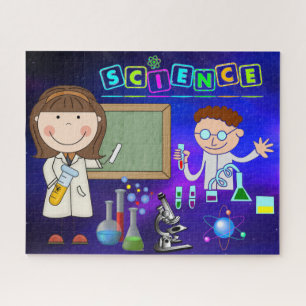 Rompecabezas fotográfico del laboratorio de quím