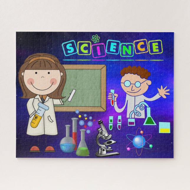 Rompecabezas fotográfico del laboratorio de químic (Horizontal)