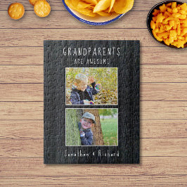 Rompecabezas fotográfico "Los abuelos son increíbl