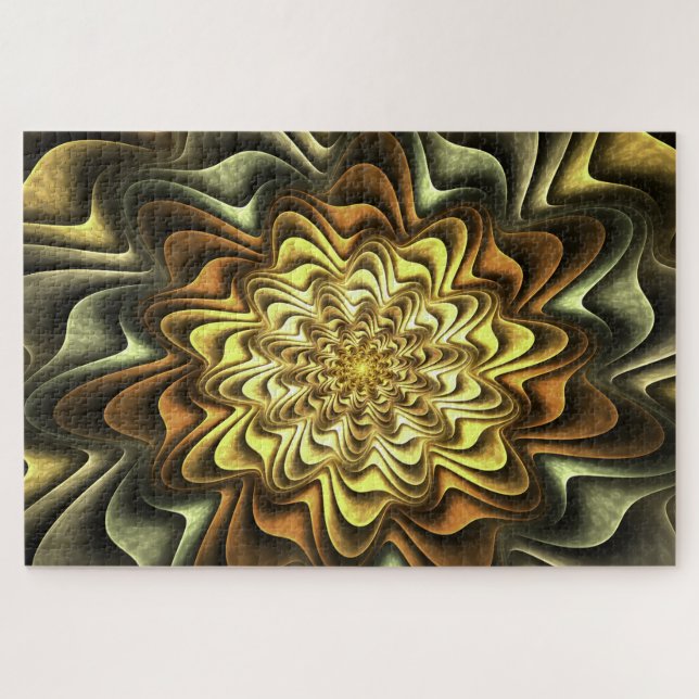 rompecabezas fractal floral (Horizontal)