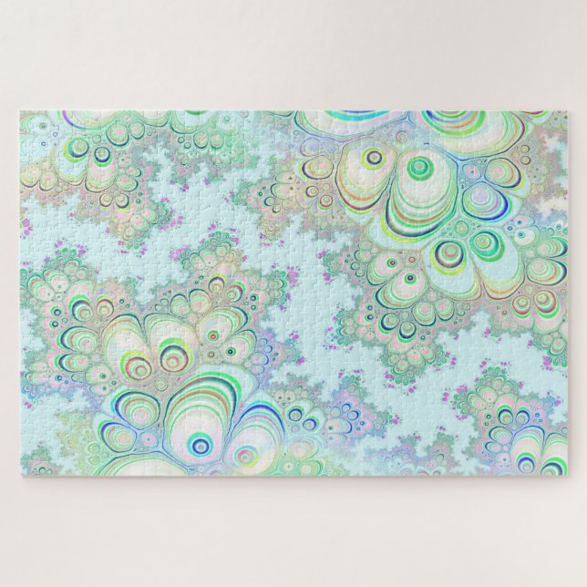 rompecabezas fractales de flores primaverales (Horizontal)