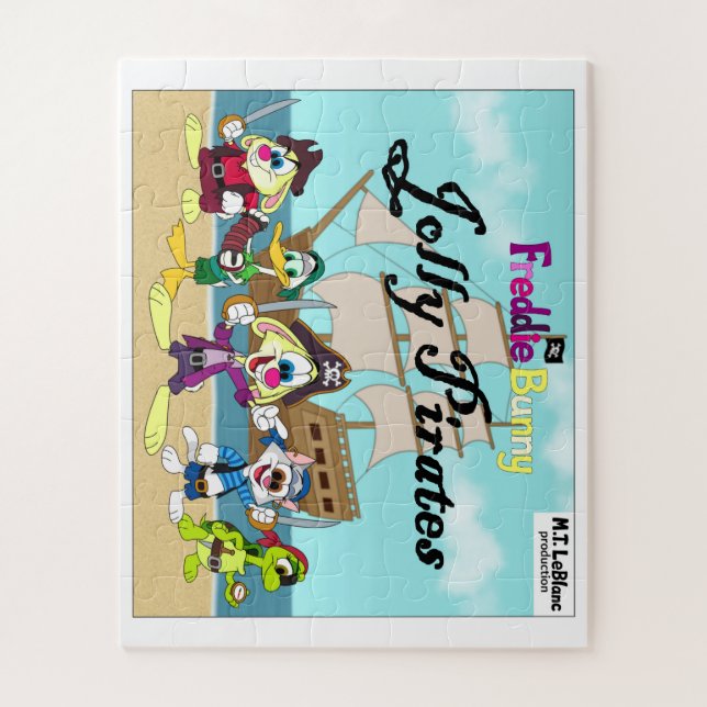 rompecabezas Freddie Bunny Jolly Pirates (Vertical)