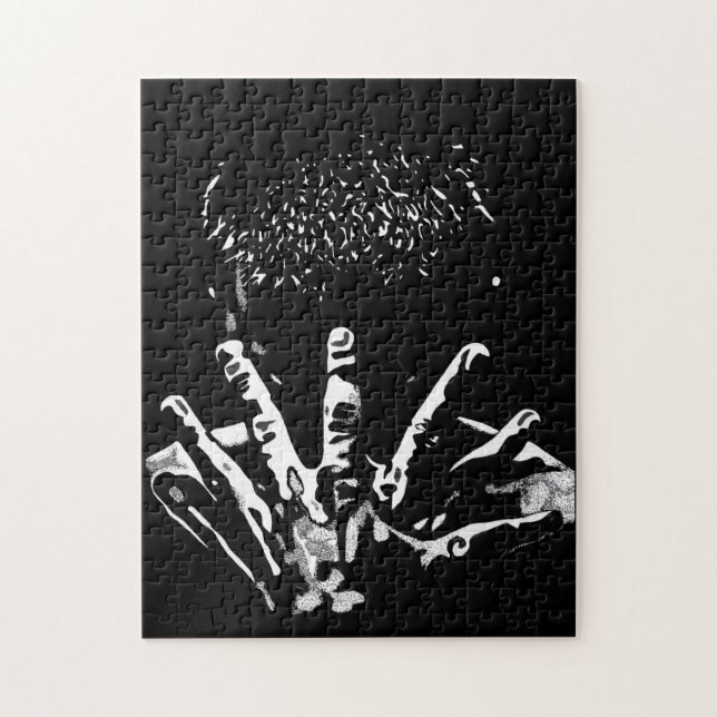 Rompecabezas fuerte de las manos (Vertical)