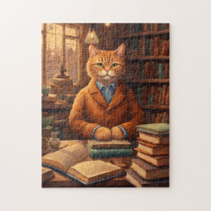 rompecabezas gato de biblioteca #16