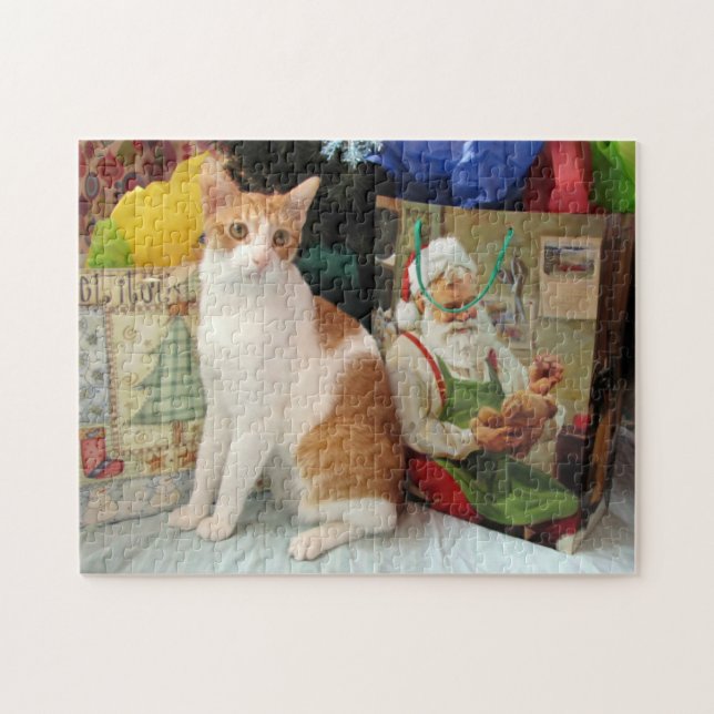Rompecabezas gato/gatito - Navidades de Kagan (Horizontal)