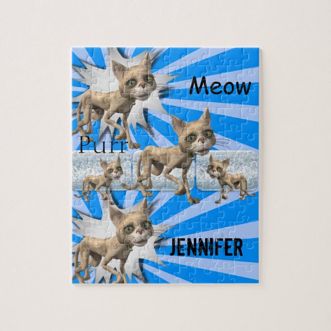 Rompecabezas Gatos Azules Gatitos (Vertical)