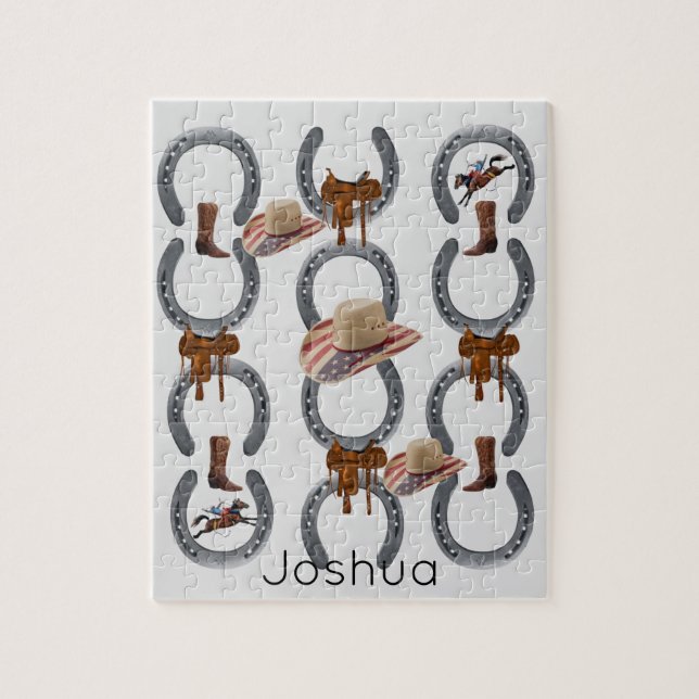 Rompecabezas Gorra de zapatos de caballo Saddle (Vertical)