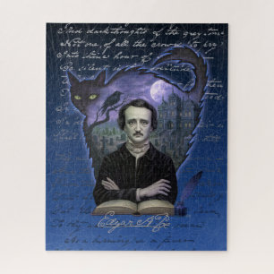Rompecabezas gótico de Edgar Allan Poe Cuervo