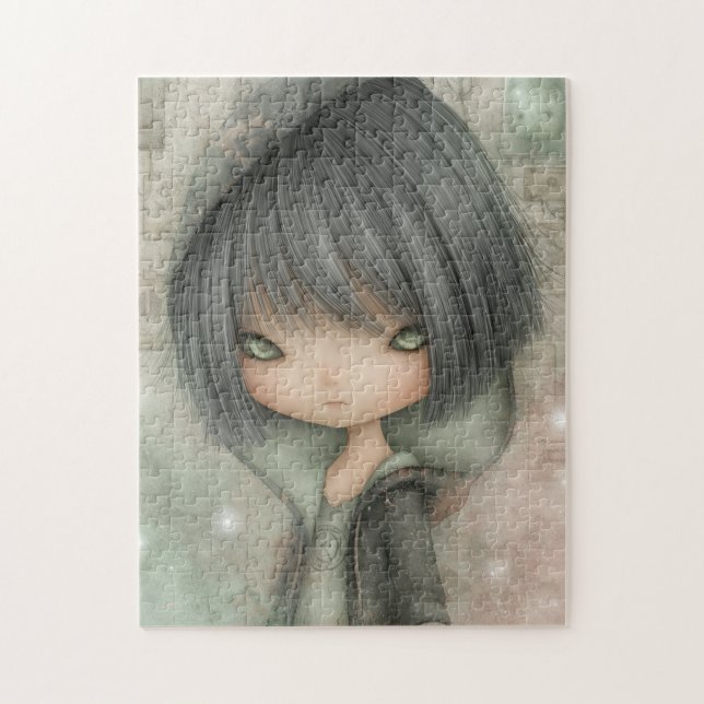 Rompecabezas gótico de muñeca con capucha Grunge (Vertical)