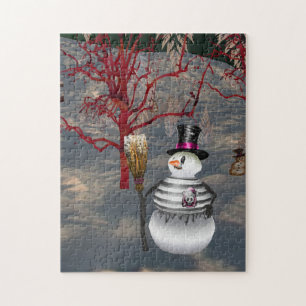 Rompecabezas gótico de Snowman