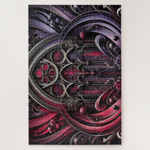 Rompecabezas gótico floral