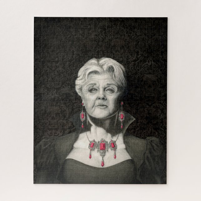 Rompecabezas gótico oscuro de Angela Lansbury (Vertical)