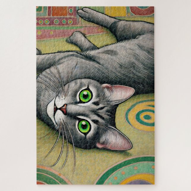 Rompecabezas Gris Cat 1000 Piece (Vertical)