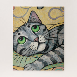 Rompecabezas Gris Cat 500 Piece