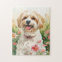 Rompecabezas Havanés - Watercolour Dog Jigsaw