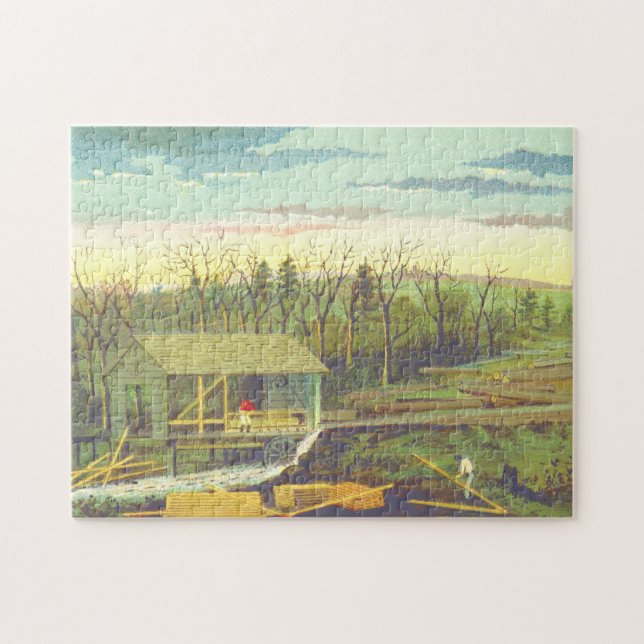 Rompecabezas Histórico del aserradero (Horizontal)