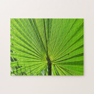 Rompecabezas - Hojas de Palmilla Verde
