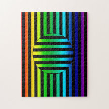 Rompecabezas - Ilusión óptica a rayas