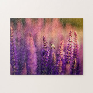 Rompecabezas imposible - Abeja en lavanda