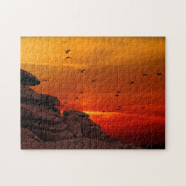 Rompecabezas imposible - Aves atardeceres