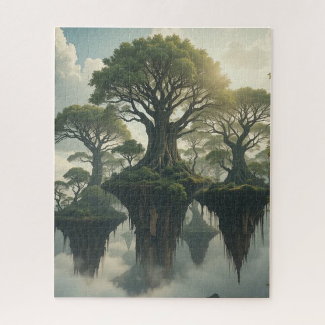 rompecabezas imposible - El bosque flotante (Vertical)