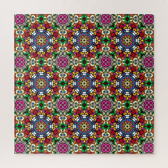 Rompecabezas Imposible Groovy Funky Flower Power (Vertical)