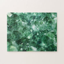 Rompecabezas imposible - Macro de gema esmeralda