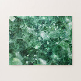 Rompecabezas imposible - Macro de gema esmeralda