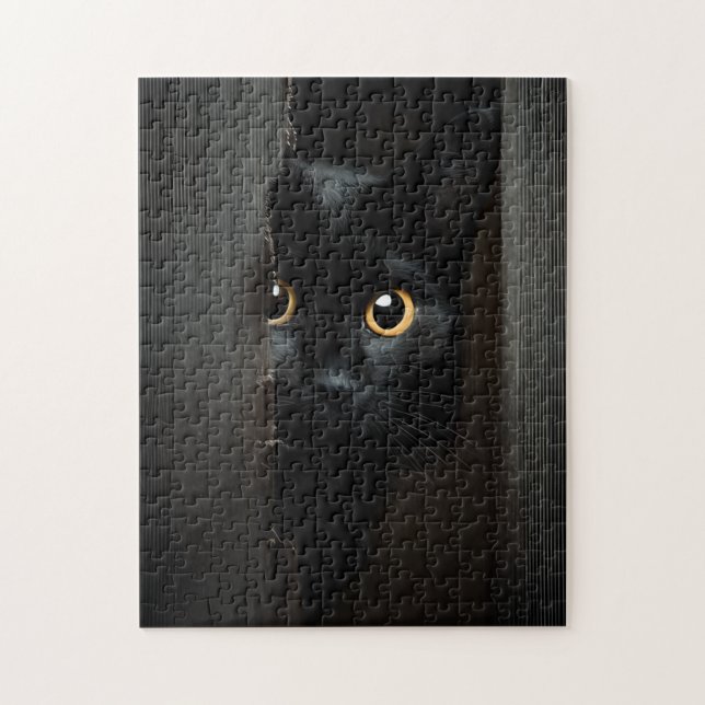 Rompecabezas Imposible Muy Difícil Gato Negro (Vertical)