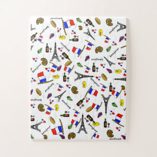 Rompecabezas imposible temático francés