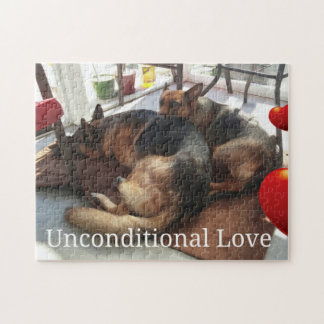 Rompecabezas incondicional de la foto del amor del