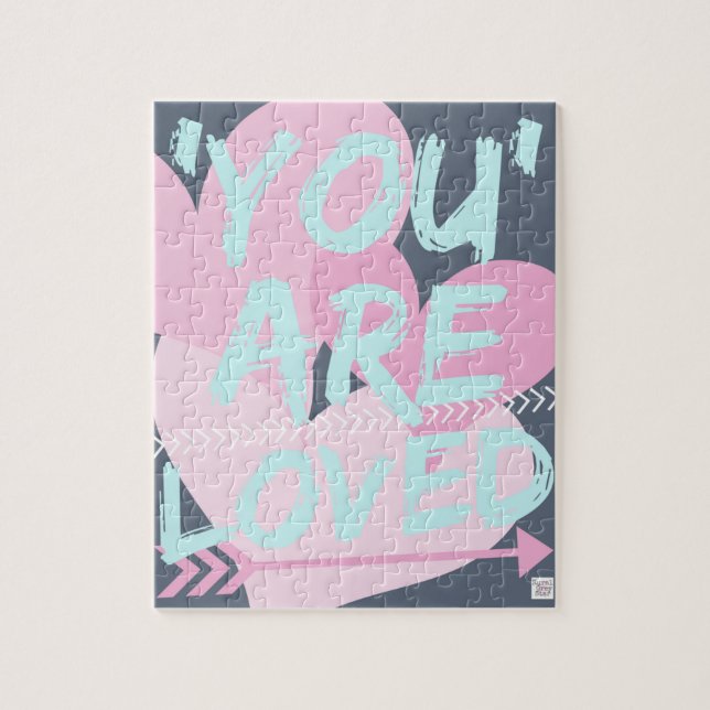 Rompecabezas inspirador del mensaje. Regalo lindo. (Vertical)