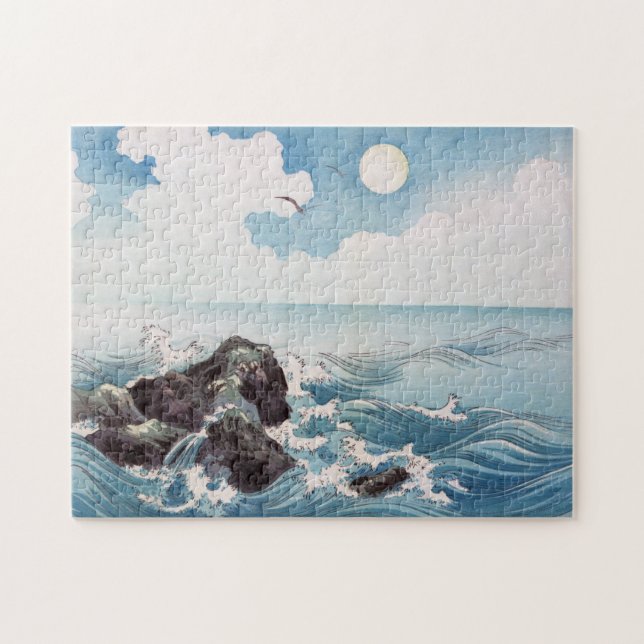 Rompecabezas japonés del rompeolas (Horizontal)