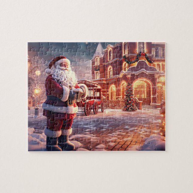 Rompecabezas Juego Navidad Santa (Horizontal)