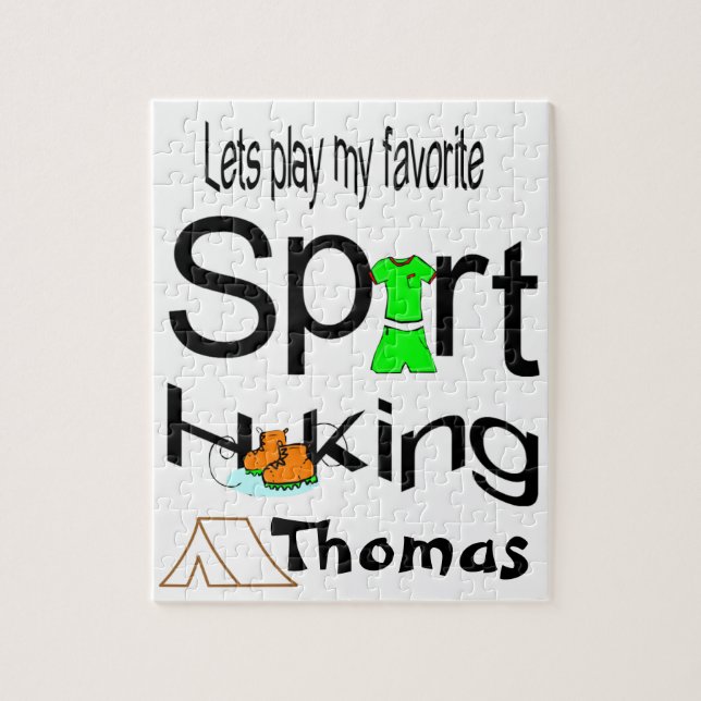 Rompecabezas Juguemos a nuestro Senderismo deporti (Vertical)